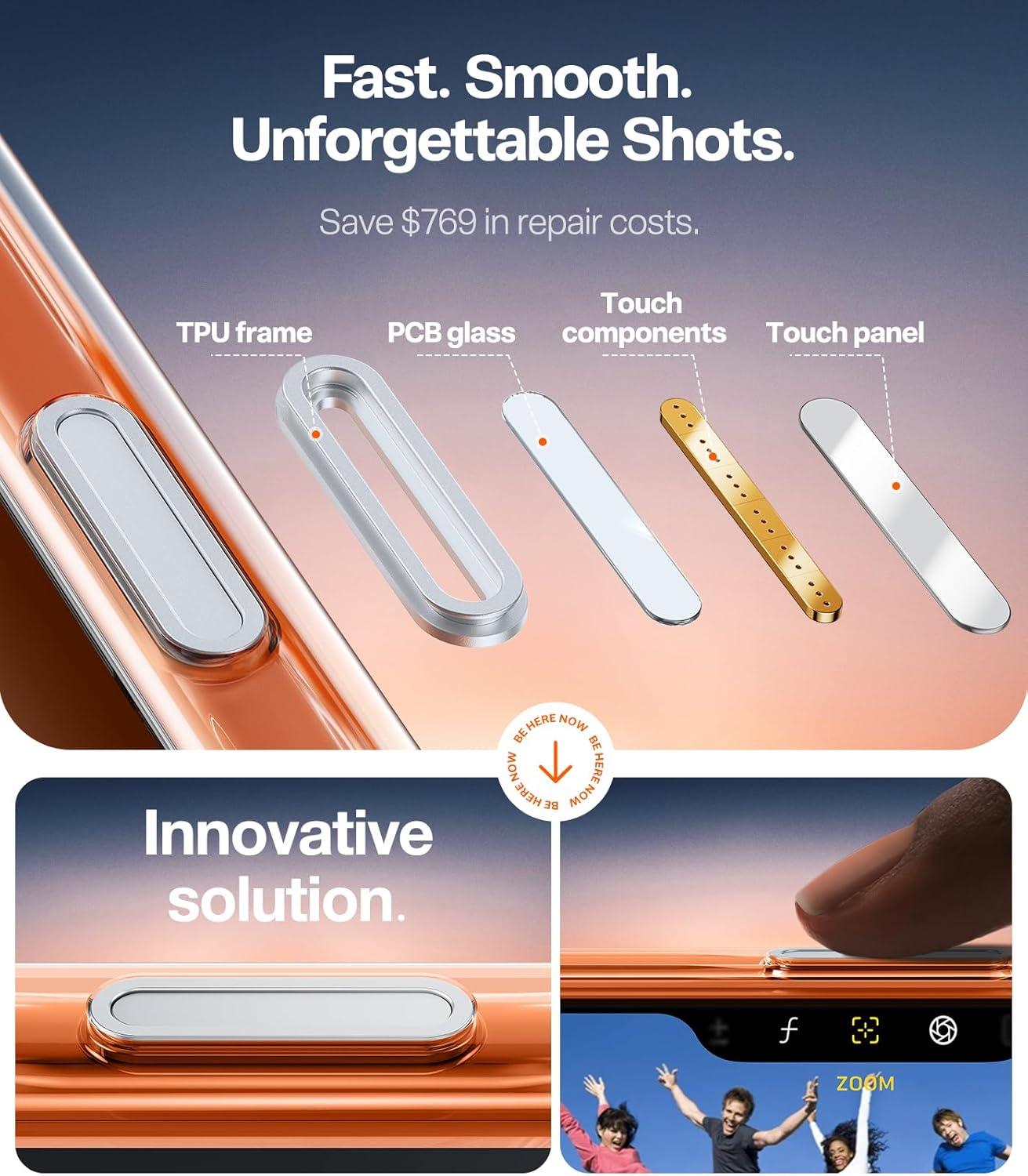 imageTORRAS UltraMagnetic Ostand for iPhone 16 Pro Case Compatible with MagSafe Flexible Stable Stand MilitaryGrade Protection Translucent Slim AntiScratch Ring Kickstand Frosted Black 63Crystal Clear