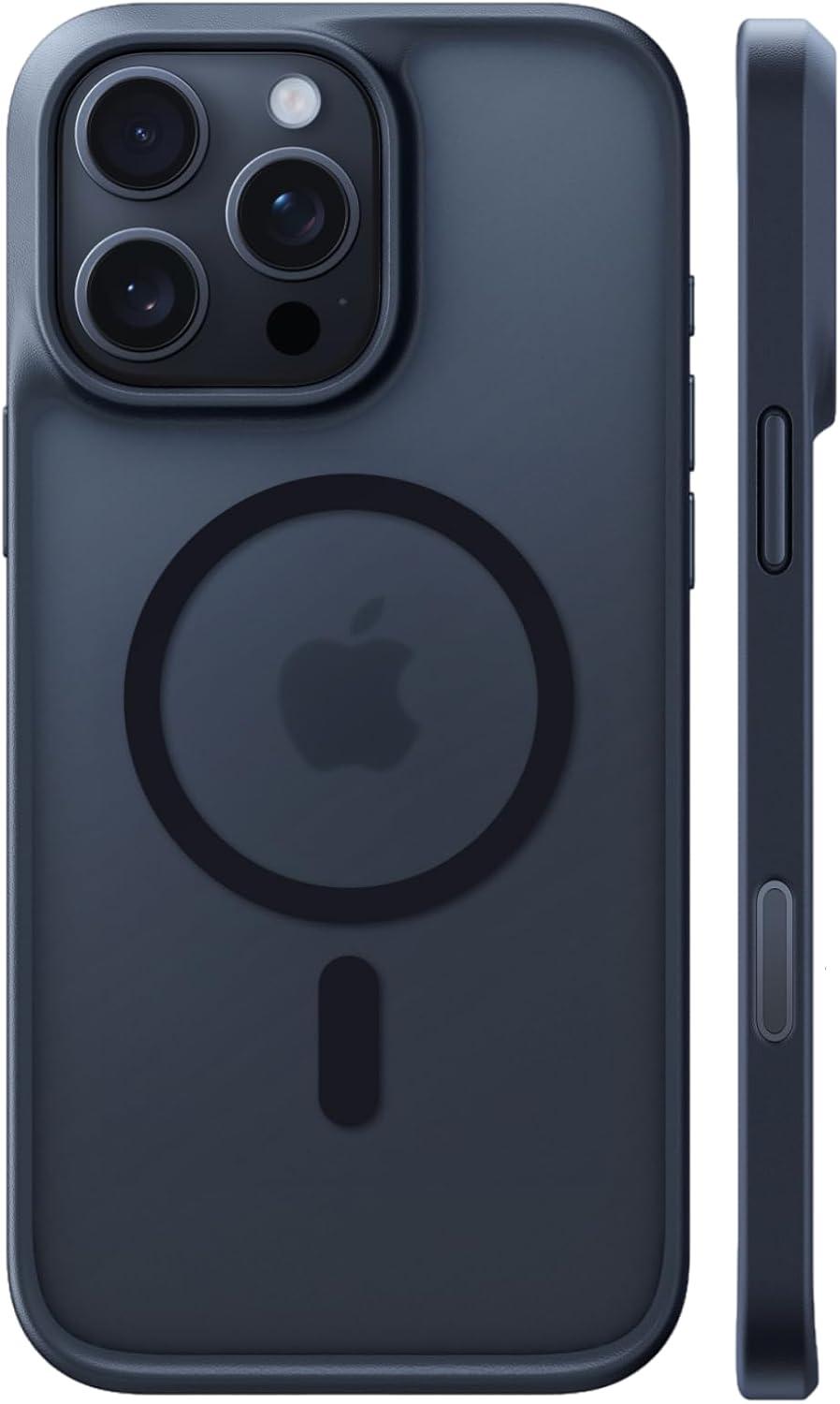 imageTORRAS for iPhone 16 Plus Case Compatible with MagSafe MilitaryGrade Drop Tested Translucent Magnetic Slim Protective Case for iPhone 16 Plus AntiFingerprint AntiScratch 63 BlackBlack