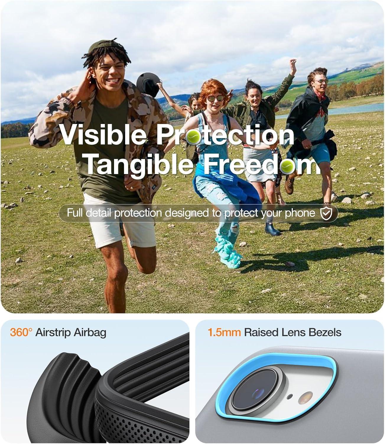 imageTORRAS for iPhone 17 Pro Max Case 360 Magnetic Stand Fit for MagSafe 4X MilitaryGrade Protection Slim Case for iPhone 17 Pro Max 69 Translucent Deep Blue Ostand O3 Fitness SeriesCObsidian Black