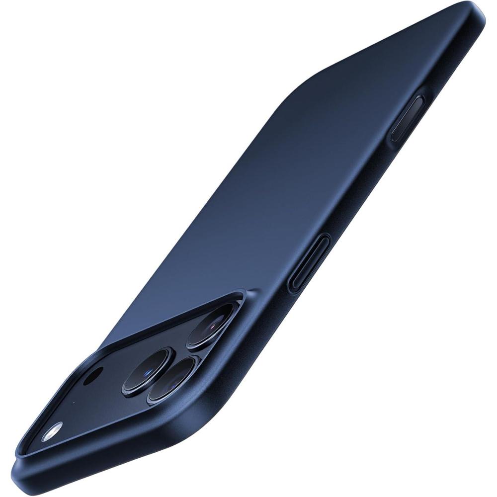 imageTORRAS Slim Fit for iPhone 16 Pro Max Case Clear Ultra Thin Phone Case for iPhone 16 Pro Max Non Yellowing AntiScratch Hard Plastics Lightweight iPhone 16 Pro Max Phone Case 69 ClearDeep Blue