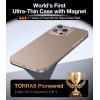 TORRAS Magnetic Slim Fit for iPhone 16 Pro Case, 6.3 inch, Ultra-Thin Case Compatible with MagSafe, Lightweight Matte Anti-Scratch Hard PC Cover Phone Case for iPhone 16 Pro OriginFit, Black(3-Desert Titanium)