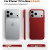 TORRAS Magnetic Slim-Fit for iPhone 17 PRO MAX Case, Ultra-Thin 17 ProMax Phone Case Compatible with MagSafe, Light Anti-Scratch Matte Hard PC Bayer 6.9 inch OriginFit, Glossy Orange(Red)