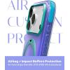 TORRAS O3 Hue for iPhone 17 Pro Max Case, 360 Magnetic Stand, Colorblock Airbag Impact Bumper, Compatible with Magsafe, Trendy, Aesthetic Design Phone Case for iPhone 17 Pro Max 6.9”, Violet Purple(Violet Purple)