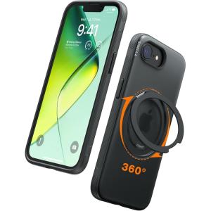 TORRAS for iPhone 17 Pro Max Case, 360 Magnetic Stand, [Fit for MagSafe] [4X Military-Grade Protection] Slim Case for iPhone 17 Pro Max, 6.9″, Translucent Deep Blue, Ostand O3 Fitness Series(C-Obsidian Black)