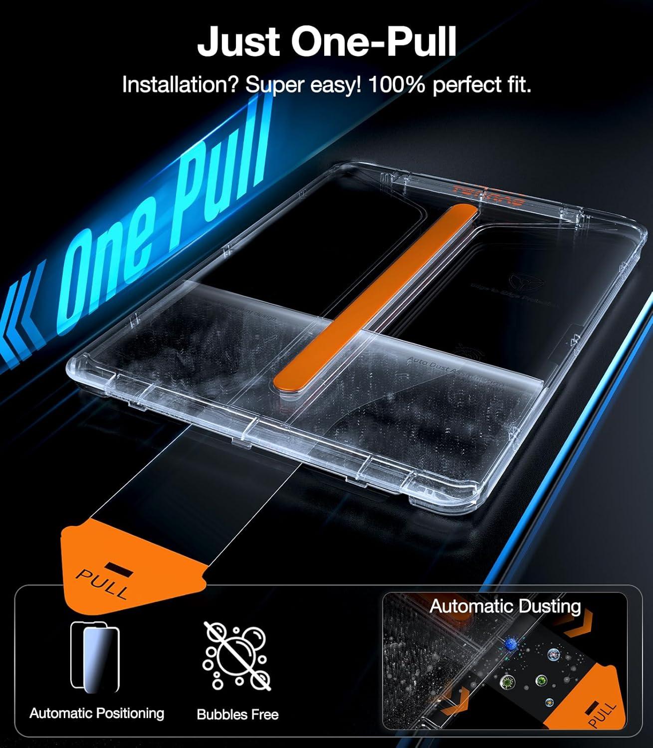 imageTORRAS for iPad Pro 13 Inch Screen Protector M5 2025 amp M4 2024 Military Grade Shatterproof TOP 9H Tempered Glass OnePull Installation AntiScratch Bubble Free Apple Pencil Compatible HD ClarityiPad Air 11 M3M2