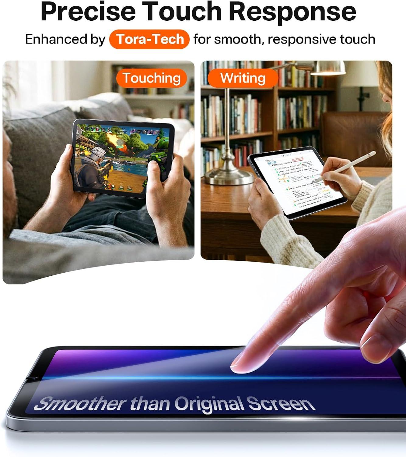 imageTORRAS for iPad Pro 13 Inch Screen Protector M5 2025 amp M4 2024 Military Grade Shatterproof TOP 9H Tempered Glass OnePull Installation AntiScratch Bubble Free Apple Pencil Compatible HD ClarityiPad mini 7mini 6