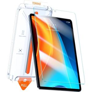 TORRAS for iPad Pro 13 Inch Screen Protector M5 2025 & M4 2024, Military Grade Shatterproof, TOP 9H+ Tempered Glass, One-Pull Installation, Anti-Scratch, Bubble Free, Apple Pencil Compatible, HD Clarity(iPad mini 7/mini 6)