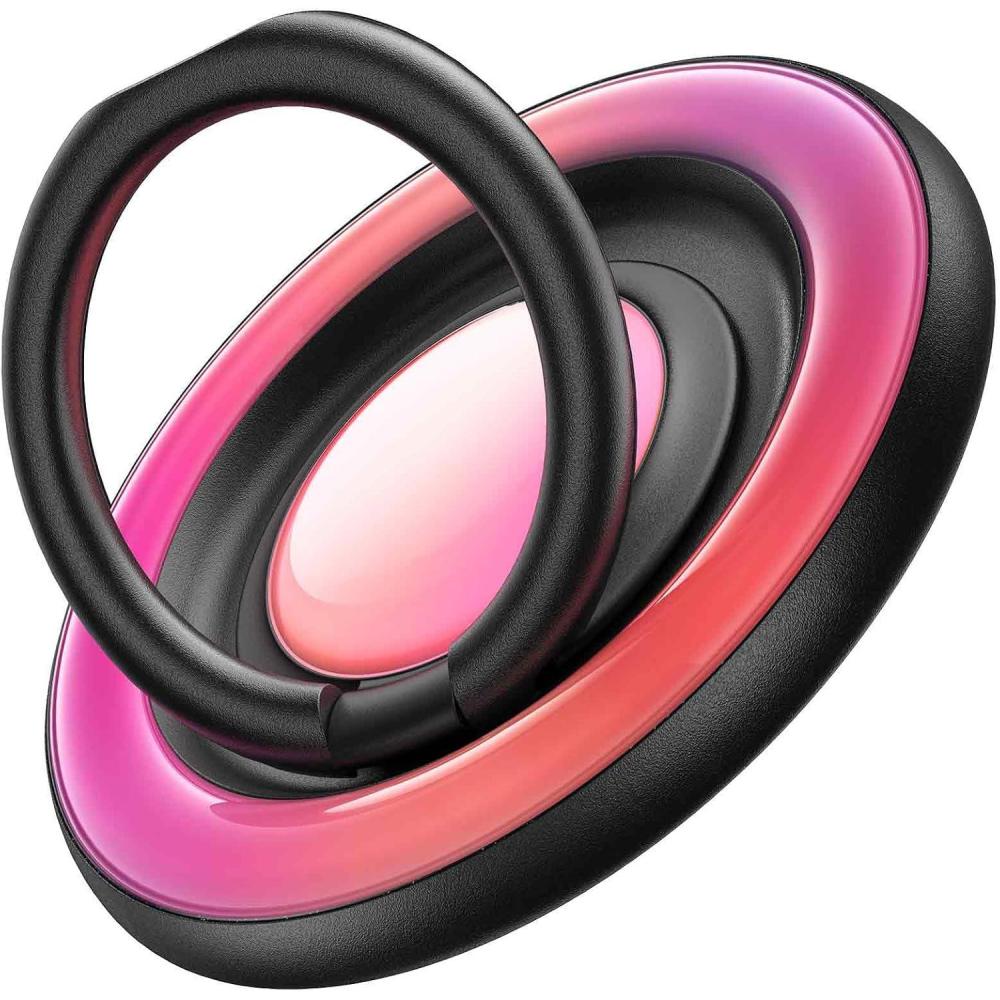imageTORRAS 360 Fidget Spinner Magnetic Phone Grip Ring Holder Kickstand Fit for PopSocket MagSafe Accessories Removable for iPhone 16 1514 13 12 ProMaxSamsung Galaxy Google Ostand SpinRing Pink