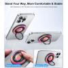 TORRAS 360° Fidget Spinner Magnetic Phone Grip Ring Holder Kickstand, Fit for PopSocket MagSafe Accessories Removable for iPhone 16, 15,14, 13, 12 Pro/Max,Samsung Galaxy, Google, Ostand SpinRing, Pink