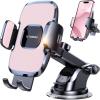 TORRAS Pink Phone Holders for Your Car【Ultra-Durable & Strongest Suction】, Universal Car Phone Holder Mount Truck Cradle Stand for Dashboard Windshield Vent, Pink Car Accessories(Pink)