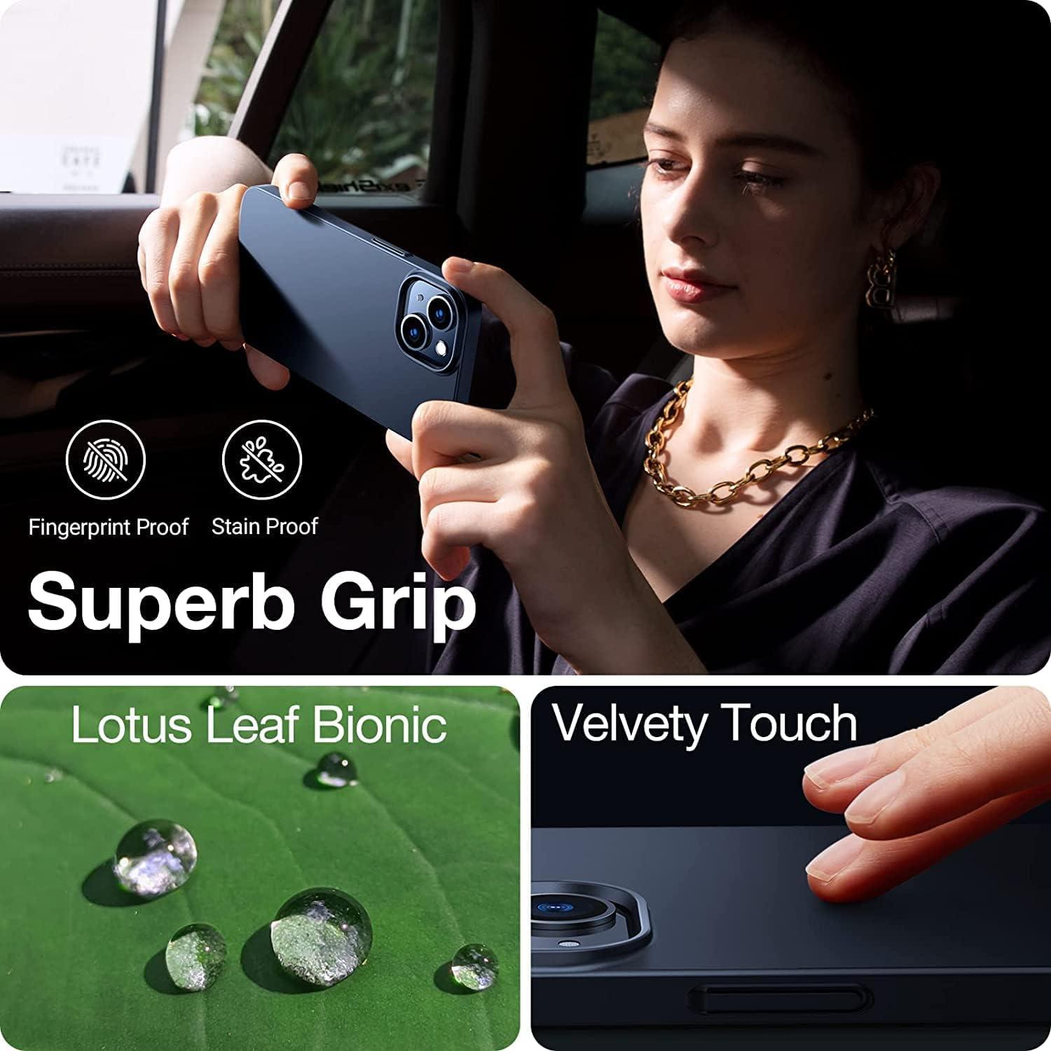 imageTORRAS Magnetic Slim Fit Designed for iPhone 14 Pro Case Ultra Thin Strong Magnetic Velvety Touch AntiScratch Compatible with MagSafe Cover Phone Case for iPhone 14 Pro Space BlackBlack