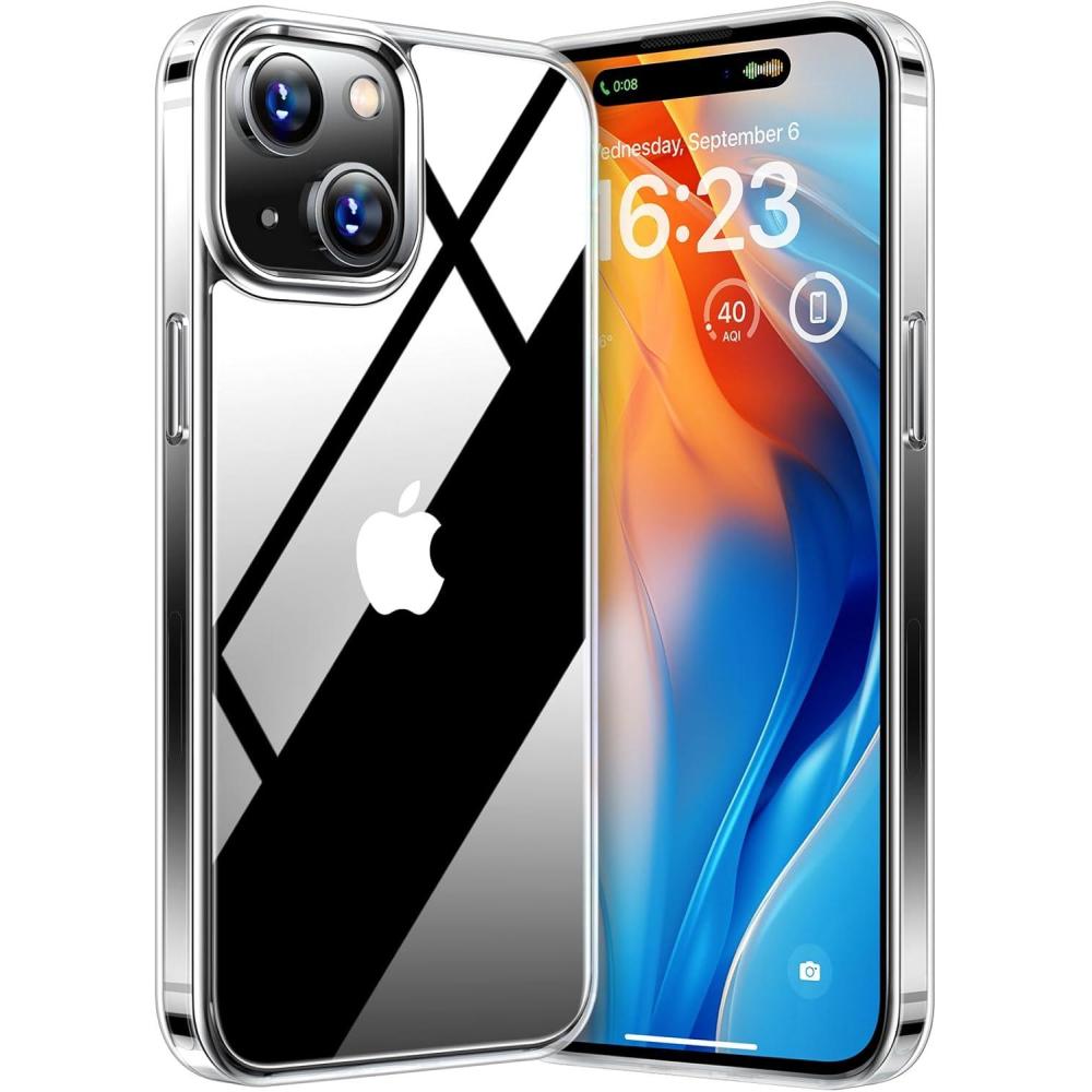 imageTORRAS Shockproof for iPhone 15 Plus Case amp iPhone 14 Plus Case Military Grade Drop Tested Shockproof Protective Black Hard Back Slim Case for iPhone 15 Plus 67 Forest GreenGuardian SeriesClear