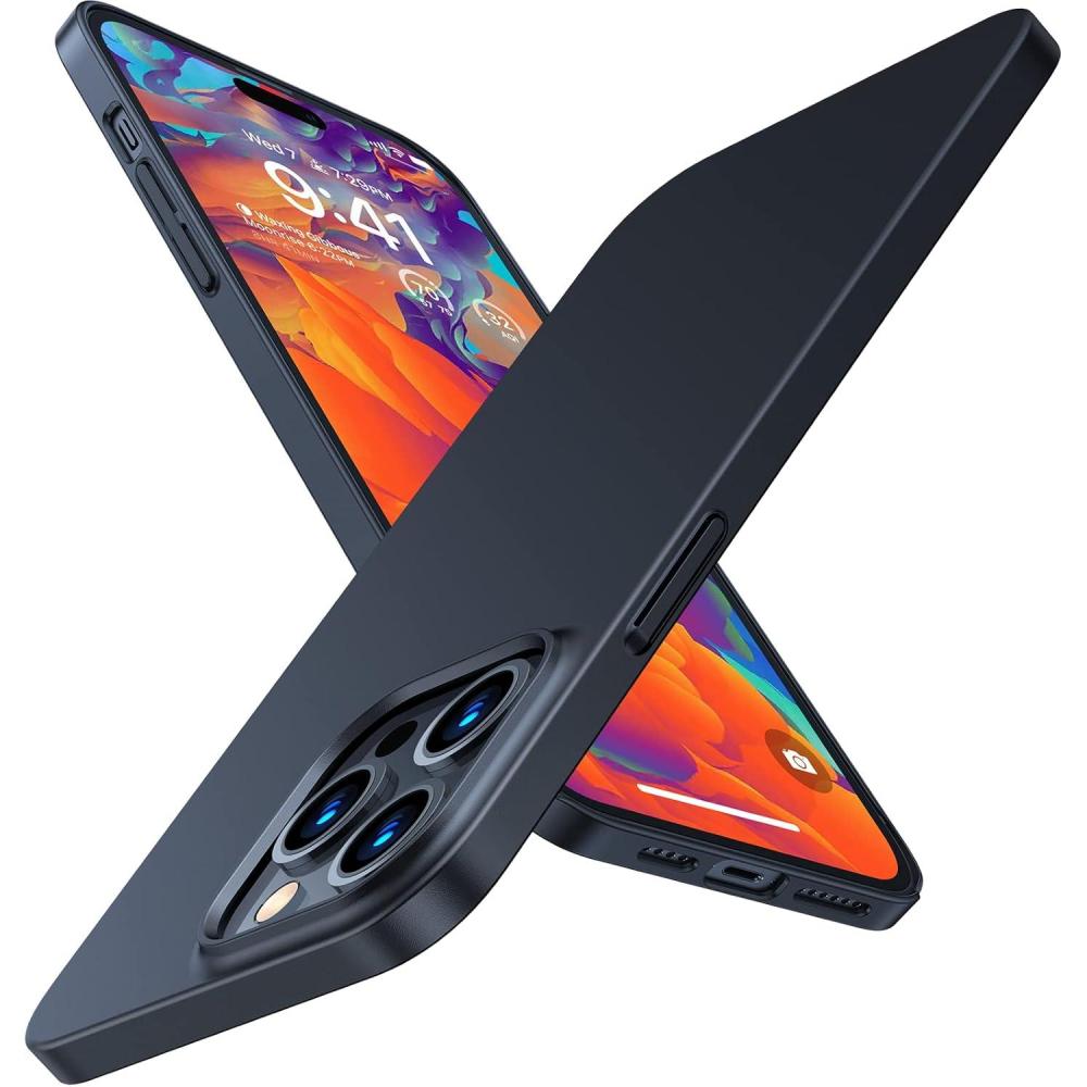 imageTORRAS Slim Fit Designed for iPhone 14 Pro Max Case 67 inch UltraThin 14 Pro Max Case 2022 Lightweight Hard PC Cover Phone Cases Black OriginFit  67 inch UltraThin 14 Pro Max Case 2022 Lightweight Hard PC Cover1Matte Black