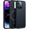 TORRAS Upgraded Stronger Magnetic for iPhone 14 Pro Case, 12 FT Military Grade Drop Tested, Compatible with MagSafe, Scratch Resistant for iPhone 14 Pro Phone Case, Aramid Fiber Back/Black Edge(3 Aramid Fiber Black)