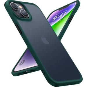 TORRAS Shockproof for iPhone 15 Plus Case & iPhone 14 Plus Case [Military Grade Drop Tested] Shockproof Protective Black Hard Back Slim Case for iPhone 15 Plus 6.7”, Forest Green-Guardian Series(Forest Green)
