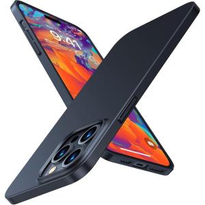 TORRAS Slim Fit Designed for iPhone 14 Pro Max Case 6.7 inch, Ultra-Thin 14 Pro Max Case 2022, Lightweight Hard PC Cover Phone Cases, Black, OriginFit | 6.7 inch, Ultra-Thin, 14 Pro Max Case, 2022, Lightweight, Hard PC Cover(1-Matte Black)