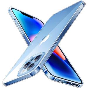 TORRAS Slim Fit for iPhone 14 Plus Case, Ultra Thin Phone Case for iPhone 14 Plus, Anti-Scratch Hard Plastic Lightweight Phone Case 6.7inch, Matte Black(Clear)