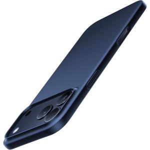 TORRAS Slim Fit for iPhone 14 Plus Case, Ultra Thin Phone Case for iPhone 14 Plus, Anti-Scratch Hard Plastic Lightweight Phone Case 6.7inch, Matte Black(Deep Blue)