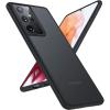 TORRAS Shockproof Compatible for Samsung Galaxy S21 Ultra Case, [Military Grade Drop Tested] S21 Ultra Case, Translucent Matte Hard Back with Soft Edge Slim Thin Galaxy S21 Ultra Case, Matte Black(Phantom Black)