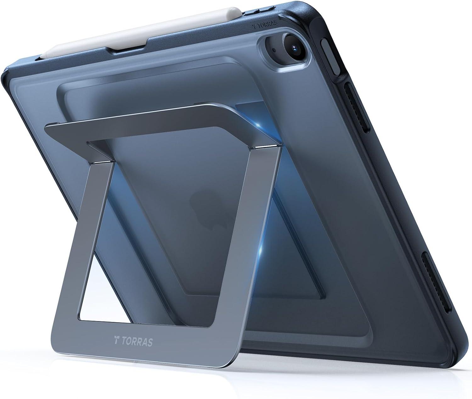 imageTORRAS Ostand K1 Guardian for iPad Pro 129 inch Case 2022 M2 amp 2021 M1 Ultra Stable Stand Multiple Adjustable Viewing Angles Slim Protective Kickstand iPad Pro 129 Case with Pencil Holder BlackBlack