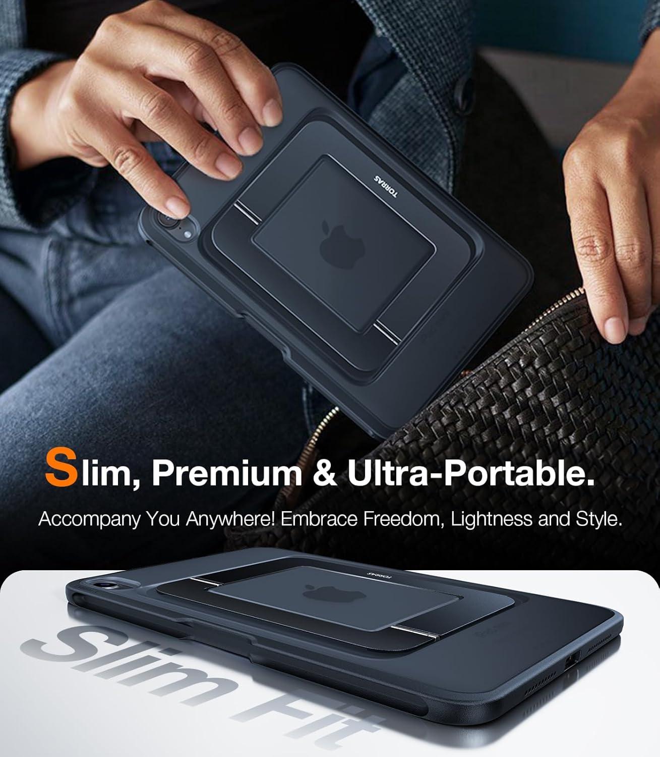 imageTORRAS Ostand K1 Guardian for iPad Pro 129 inch Case 2022 M2 amp 2021 M1 Ultra Stable Stand Multiple Adjustable Viewing Angles Slim Protective Kickstand iPad Pro 129 Case with Pencil Holder BlackBlack