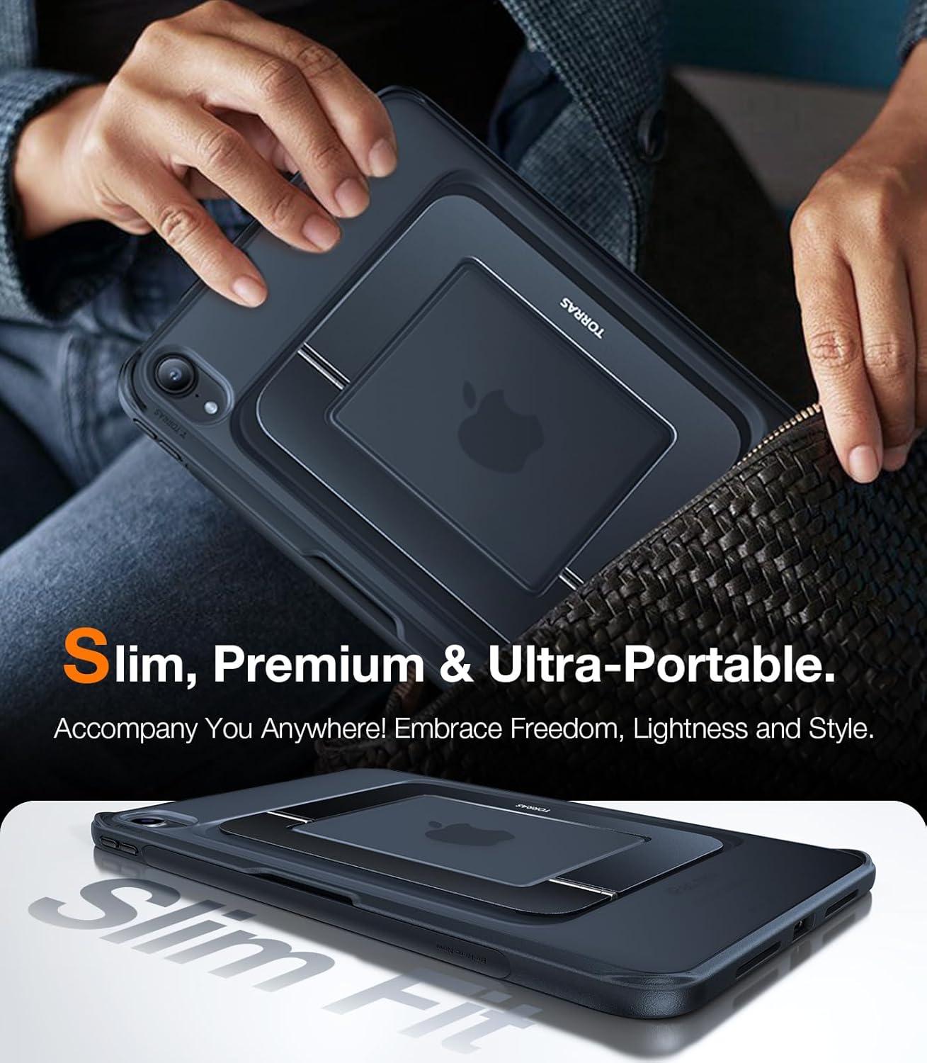 imageTORRAS Ostand K1 Guardian for iPad Pro 129 inch Case 2022 M2 amp 2021 M1 Ultra Stable Stand Multiple Adjustable Viewing Angles Slim Protective Kickstand iPad Pro 129 Case with Pencil Holder BlackBlack