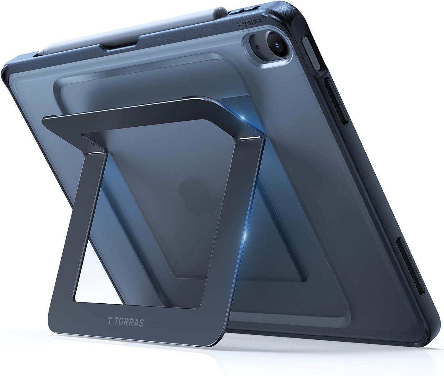 imageTORRAS Ostand K1 Guardian for iPad Pro 129 inch Case 2022 M2 amp 2021 M1 Ultra Stable Stand Multiple Adjustable Viewing Angles Slim Protective Kickstand iPad Pro 129 Case with Pencil Holder BlackBlack