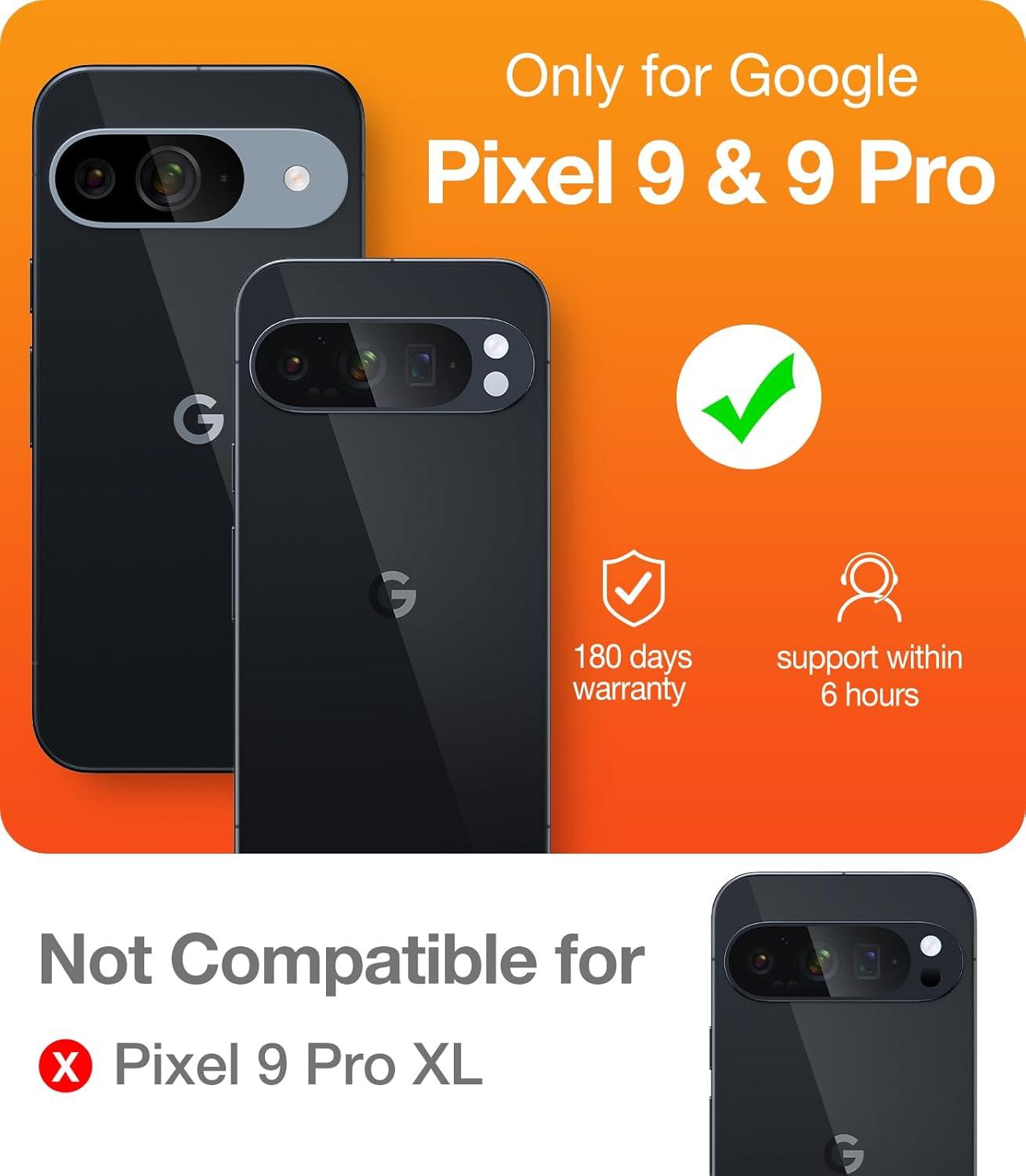 imageTORRAS Shockproof for Google Pixel 9 Pro XL Case 16Ft Military Grade Drop Tested Translucent Slim Protective AntiScratch AntiFingerprint Phone Case for Pixel 9 Pro XL BlackBlack