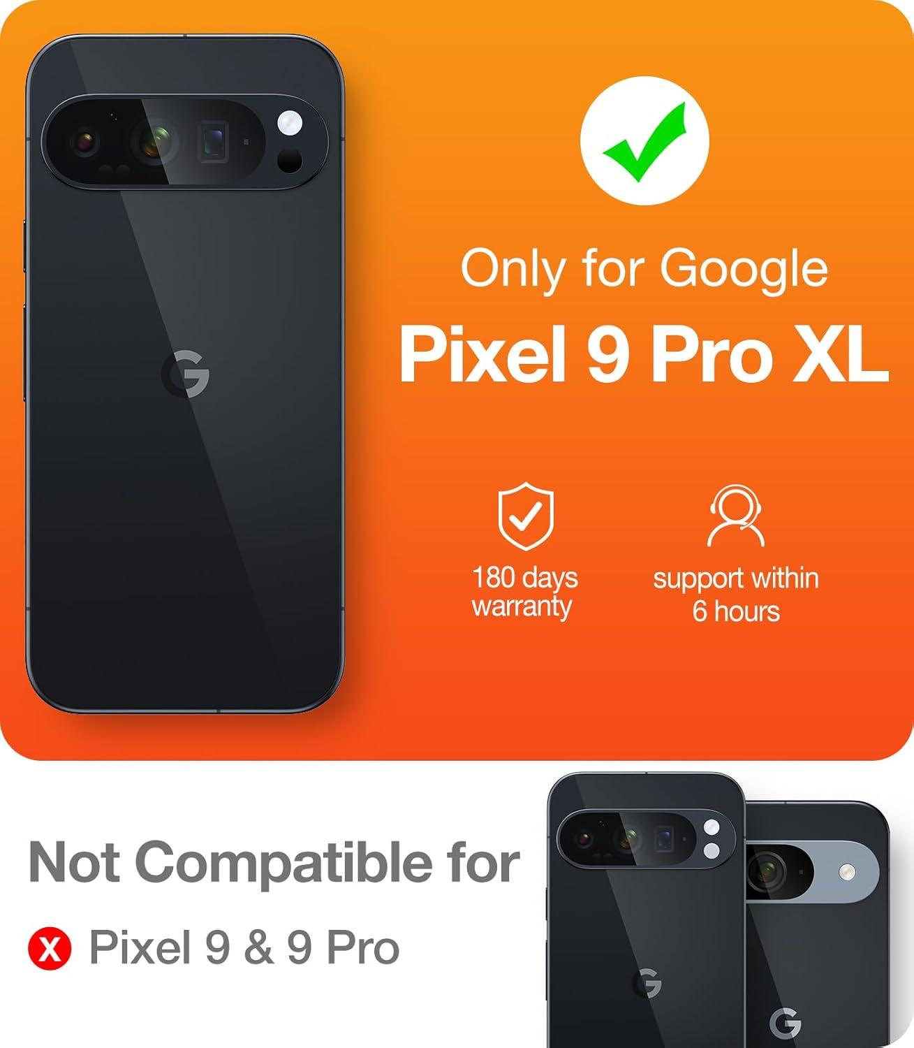 imageTORRAS Shockproof for Google Pixel 9 Pro XL Case 16Ft Military Grade Drop Tested Translucent Slim Protective AntiScratch AntiFingerprint Phone Case for Pixel 9 Pro XL BlackBlack