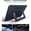 TORRAS Ostand K1 Guardian for iPad Pro 12.9 inch Case 2022 M2 & 2021 M1, Ultra Stable Stand, Multiple Adjustable Viewing Angles, Slim Protective Kickstand iPad Pro 12.9 Case with Pencil Holder, Black(Black)