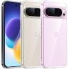 TORRAS Shockproof for Google Pixel 9 Pro XL Case [16Ft Military Grade Drop Tested] Translucent Slim Protective Anti-Scratch Anti-Fingerprint Phone Case for Pixel 9 Pro XL, Black(Clear)
