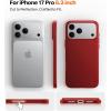 TORRAS Magnetic Slim Fit for iPhone 17 Pro Case 6.3 inch, Ultra-Thin, Compatible with MagSafe, Lightweight Matte Anti-Scratch Hard PC Cover Phone Case for iPhone 17 Pro OriginFit, Glossy Orange(5-Lucky Red)