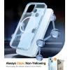 TORRAS Shockproof for iPhone 15 Pro Max Case Clear [Military-Grade Drop][Compatible with MagSafe][Yellowing Resistant] Hard PC Back, White Bumper Phone Case iPhone 15 Pro Max, Clear(5-Light Blue)