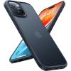 TORRAS Designed for iPhone 15 Case [12FT Military Grade Drop Protection] Protective Shockproof Hard Matte Slim Phone Case for iPhone 15 Phone Case with Translucent Back Silicone Edge, Black(Black)