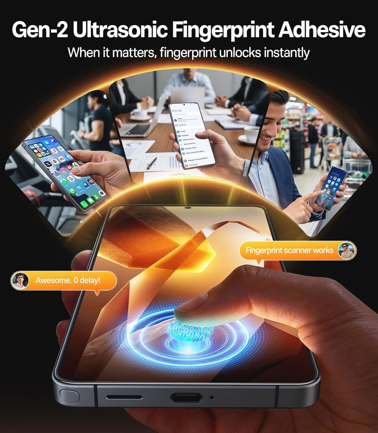 imageTORRAS Unbreakable for Samsung Galaxy S26 Ultra Screen Protector NO1 MilitaryGrade 12 FT Shatterproof 9H Aerospace Tempered Glass 2 Pack Touch Sensitivity Full Coverage AntiScratch 69 inchSamsung Galaxy S26 63 inch