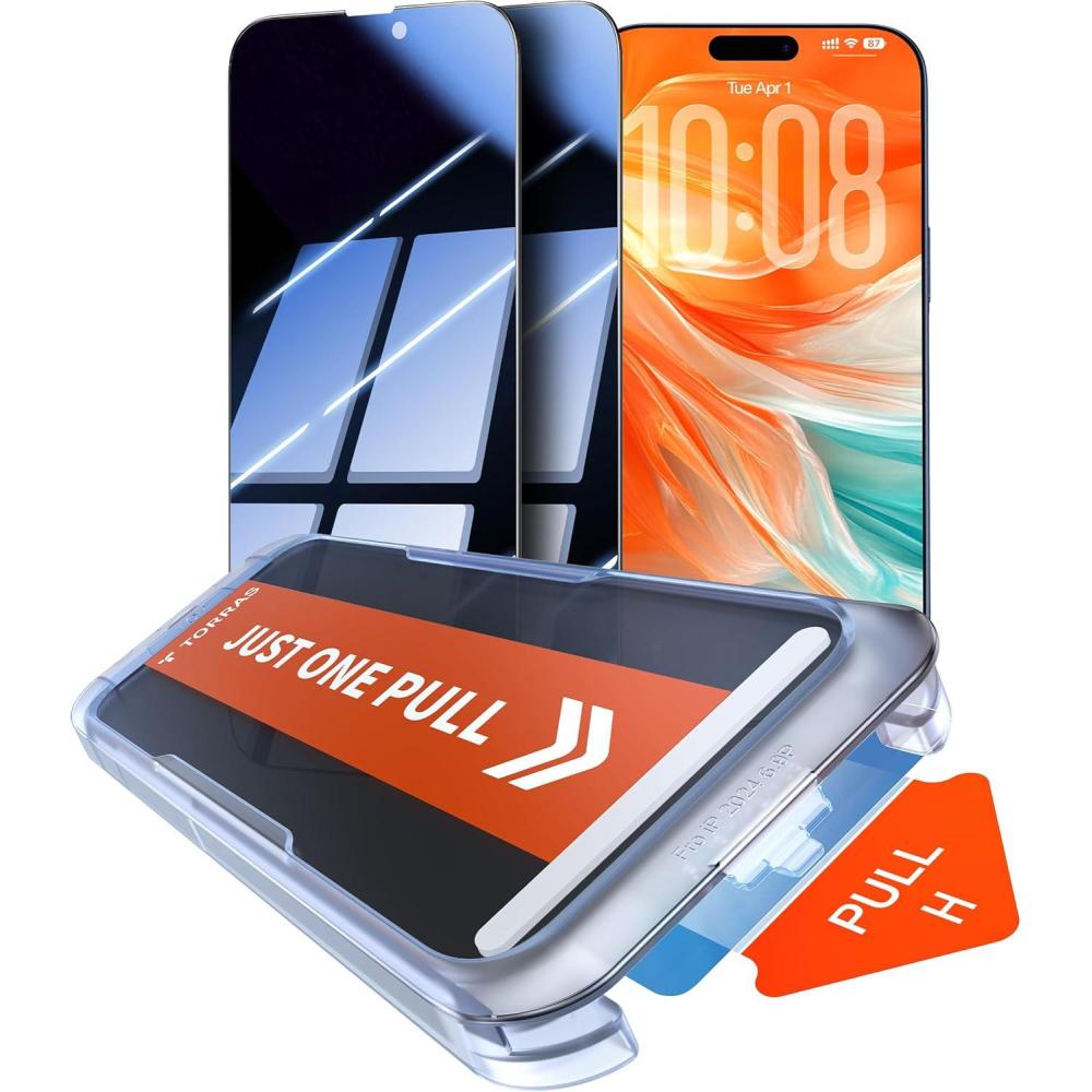 imageTORRAS Uncrackable for Samsung Galaxy S26 Ultra Privacy Screen Protector Top 25 Anti Spy 9H Aerospace Tempered Glass 12Ft MilitaryGrade Shatterproof Screen Protector S 26 Ultra 69 2Pack17 Pro63 inch